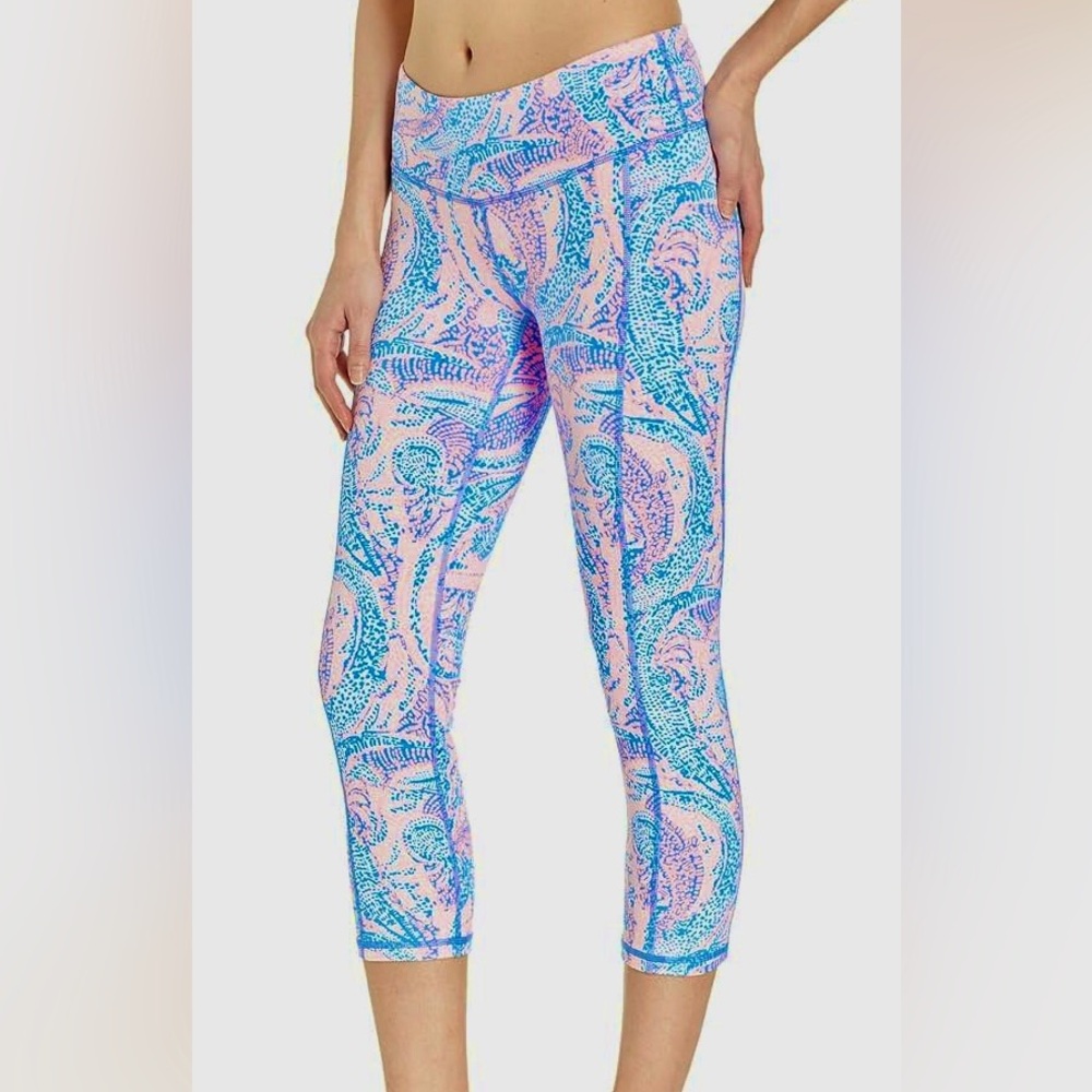 Lilly Pulitzer Luxletic Weekender Crop Legging in Maybe Gator